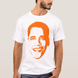 Camiseta Obama en naranja