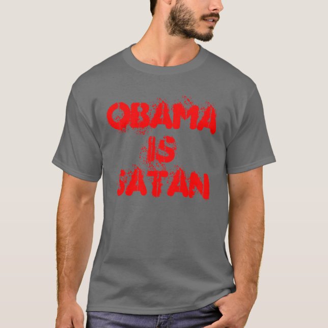 Camiseta Obama es Satan (Anverso)