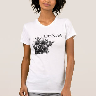 Camiseta OBAMA-Flores
