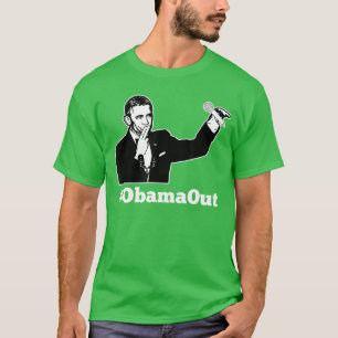 Camiseta Obama Fuera ObamaOut Mic Drop Divertido
