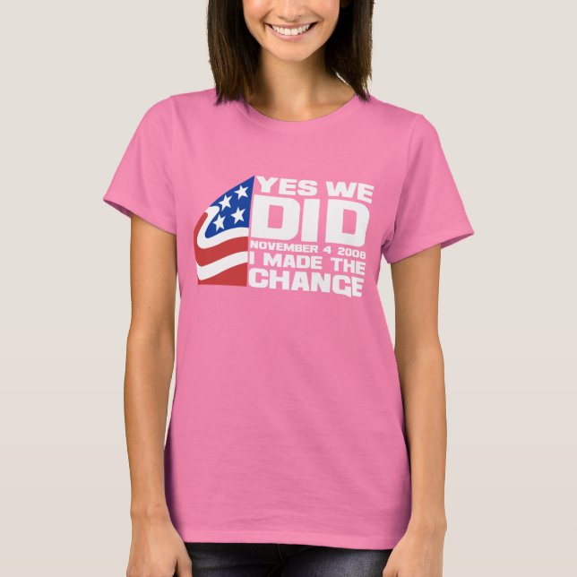 Camiseta Obama gana (Anverso)