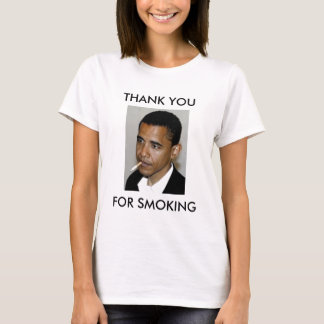 CAMISETA OBAMA: GRACIAS POR FUMAR