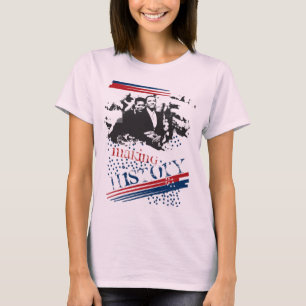 Camiseta Obama haciendo historia