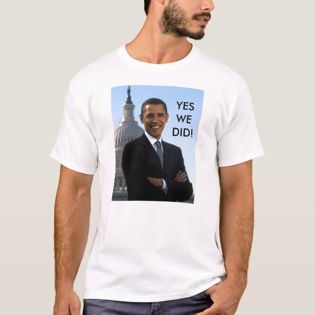 Camiseta ¡Obama hicimos sí! (Anverso)