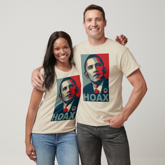 Camiseta Obama_Hoax (Unisexo)