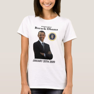 Camiseta Obama Inauguración Damas de manga larga Tee