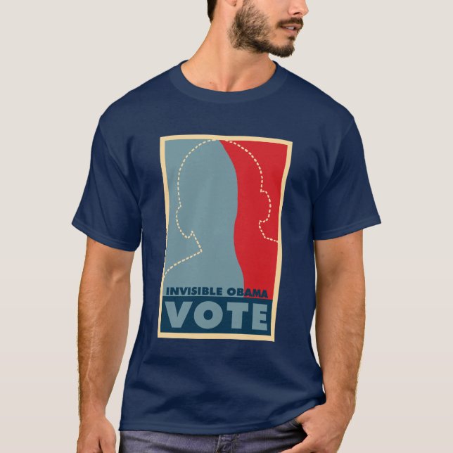 Camiseta Obama invisible (Anverso)