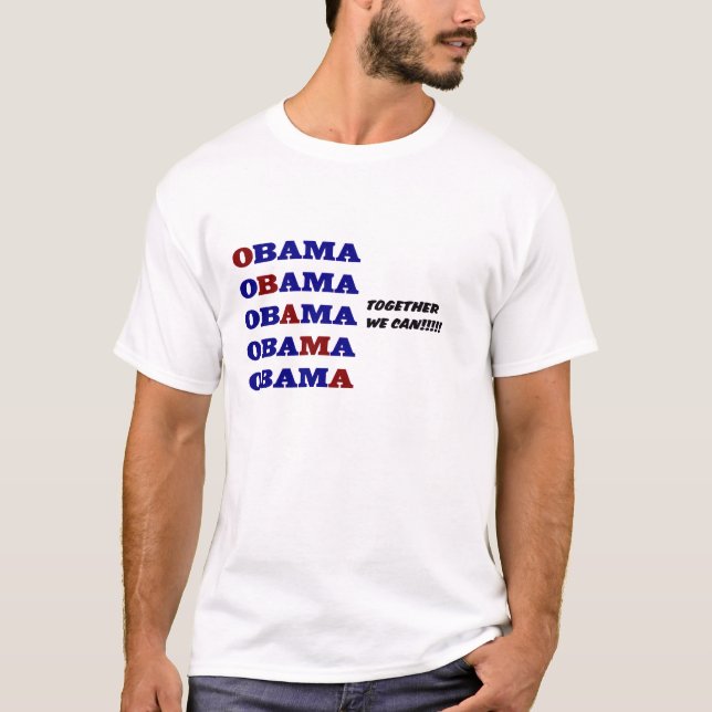 Camiseta Obama juntos podemos (Anverso)