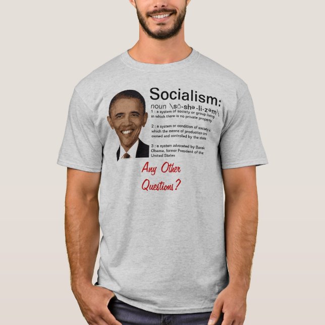 Camiseta Obama: La definición del socialismo (Anverso)