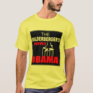 Camiseta Obama - la marioneta del Bilderberger