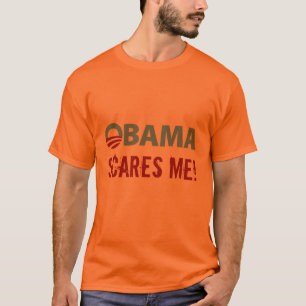 Camiseta ¡Obama me asusta!
