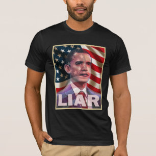 Camiseta Obama me asusta - él es un mentiroso