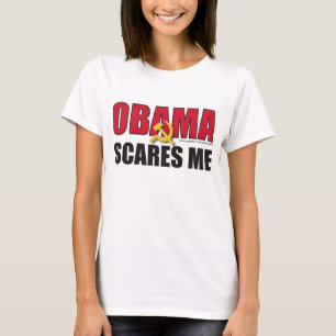 Camiseta Obama me asusta - modificado para requisitos