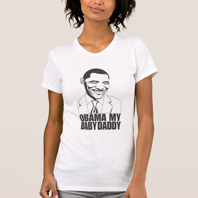 Camiseta OBAMA mi papá del bebé (Anverso)