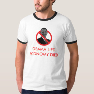 Camiseta Obama mintió, economía murió