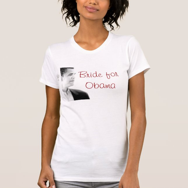 Camiseta obama, novia para Obama (Anverso)