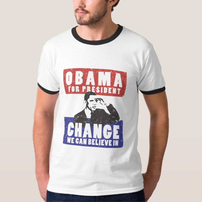 Camiseta OBAMA para el presidente (Anverso)