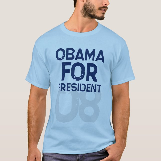 Camiseta Obama para el presidente 08 (Anverso)