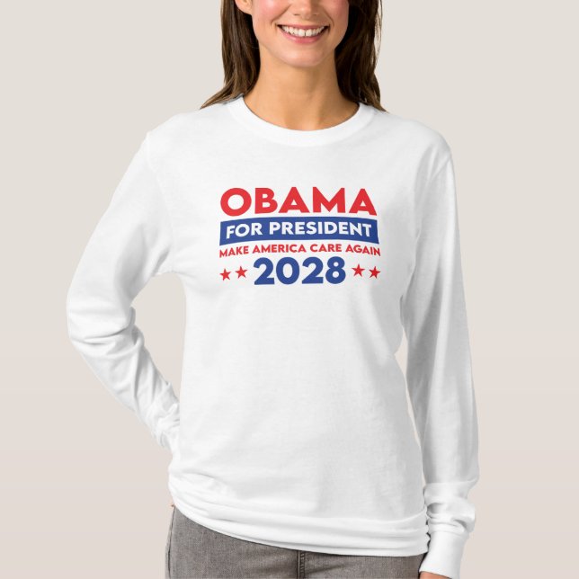 Camiseta Obama Para El Presidente 2028 Hará Que Estados Uni (Anverso)