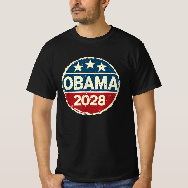 Camiseta Obama Para El Presidente 2028 Obama 2028 (Anverso)