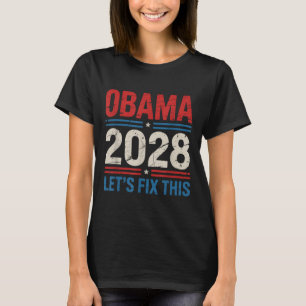 Camiseta Obama Para El Presidente 2028 Obama Arregló Este O