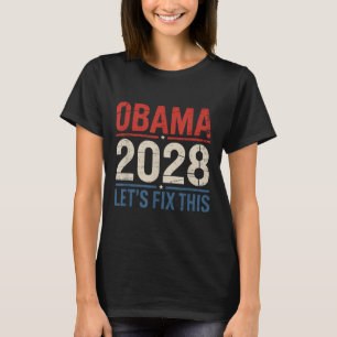 Camiseta Obama Para El Presidente 2028 Obama Arregló Este O