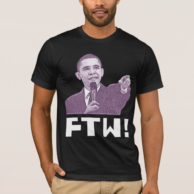 Camiseta ¡Obama Por La Victoria! (magenta) (Anverso)
