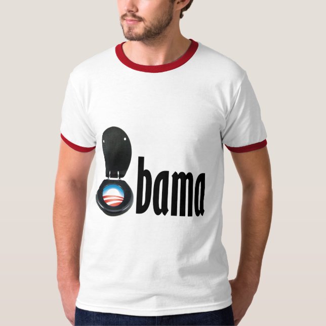 Camiseta Obama (retrete) (Anverso)