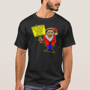 Camiseta Obama Scrooge ningún navidad más impuestos