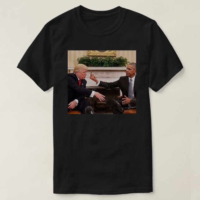 Camiseta Obama se deshaga de Trump Pegatina (Diseño del anverso)