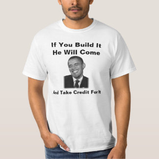 Camiseta Obama si usted lo construye Camisa-usted no