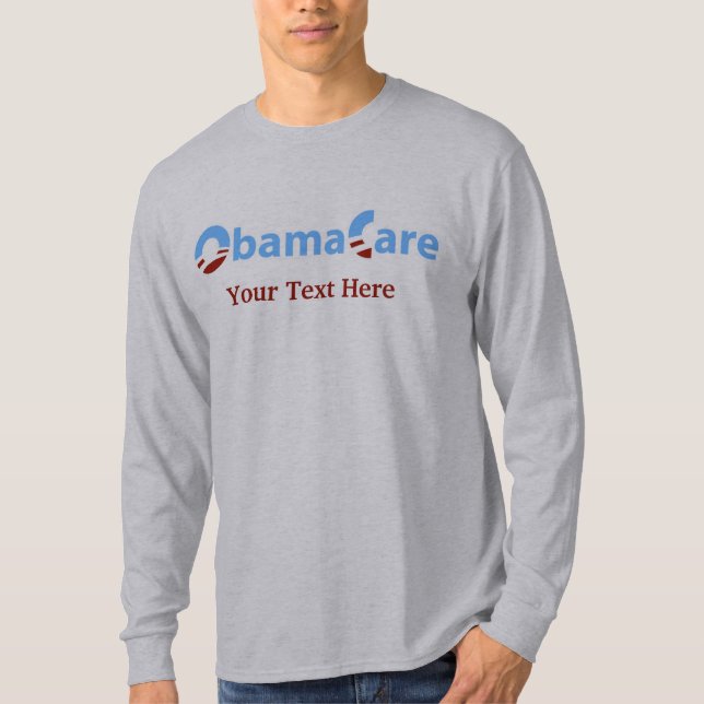 Camiseta ObamaCare: Lema adaptable (Anverso)