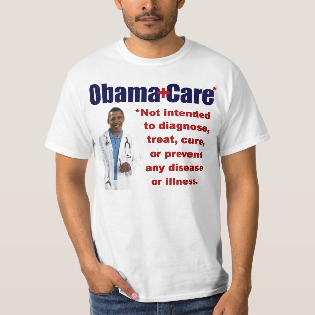 Camiseta ObamaCare: Obama anti (Anverso)
