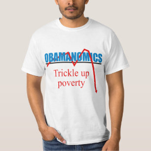 Camiseta Obamanomics - chorrito encima de la pobreza