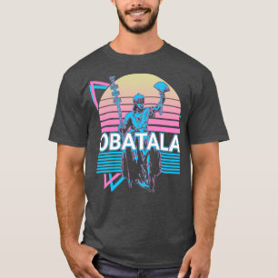 Camiseta Obatala Orisha Retro de religión deidad yoruba afr
