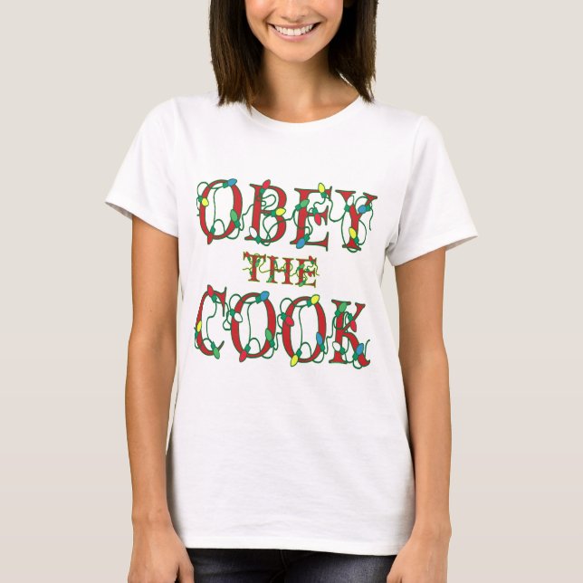 Camiseta Obedece al Coco diciendo luces de vacaciones (Anverso)
