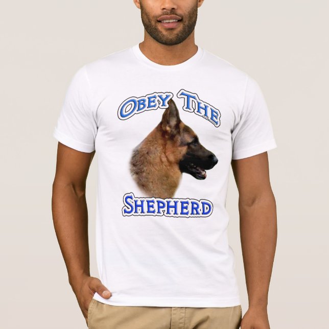 Camiseta Obedece al Pastor Alemán (Anverso)