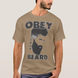 Camiseta Obedece el diseño de barba