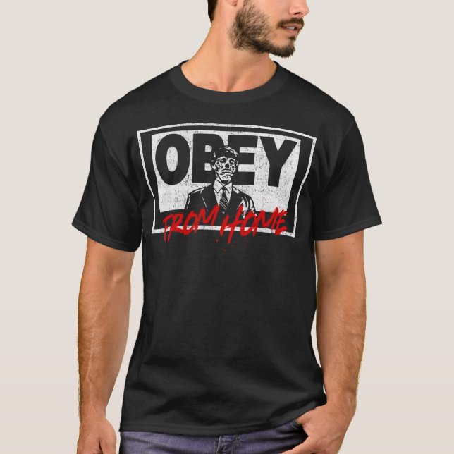 Camiseta Obedece from Home They Live Movie (Anverso)