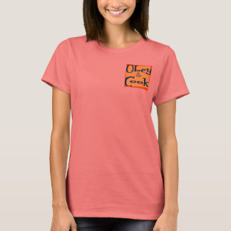 Camiseta Obedece la cocina divertida de Cook diciendo camis