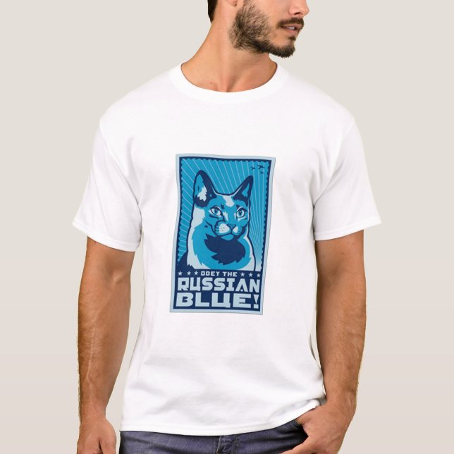 Camiseta Obedezca El Azul Ruso (Anverso)
