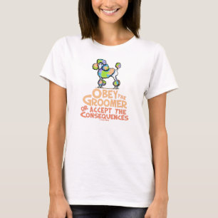 Camiseta Obedezca el caniche del arco iris del Groomer