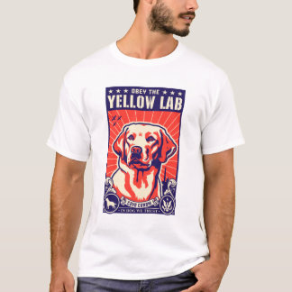 Camiseta ¡Obedezca el laboratorio amarillo!