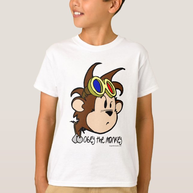 Camiseta obedezca el mono (Anverso)