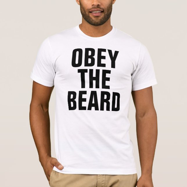 Camiseta Obedezca la barba (Anverso)