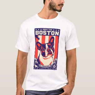 Camiseta ¡Obedezca la Boston Terrier!