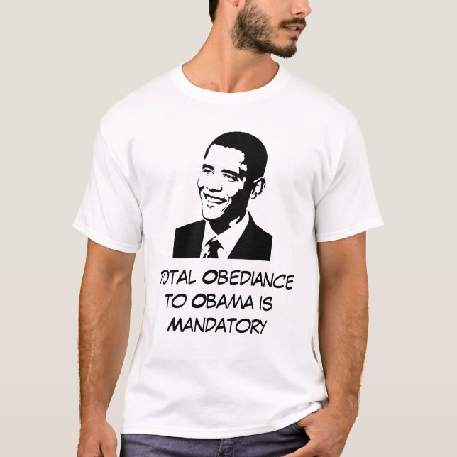 Camiseta Obediencia total a Obama (Anverso)