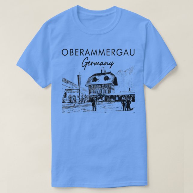 Camiseta Oberammergau Alemania Viaje por Oberammergau Trave (Diseño del anverso)