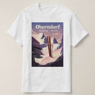 Camiseta Oberndorf,Salzburgo,Austria, cartel de esquí