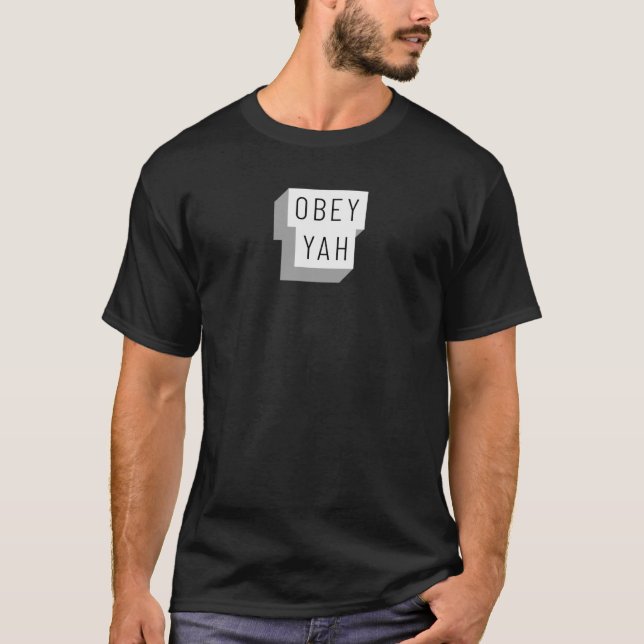 Camiseta Obey Yah Hebrew Roots T-Shirt (Anverso)